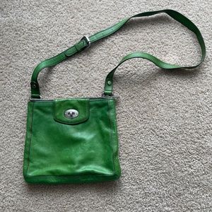 Emerald Green, Real Leather Fossil Crossbody
